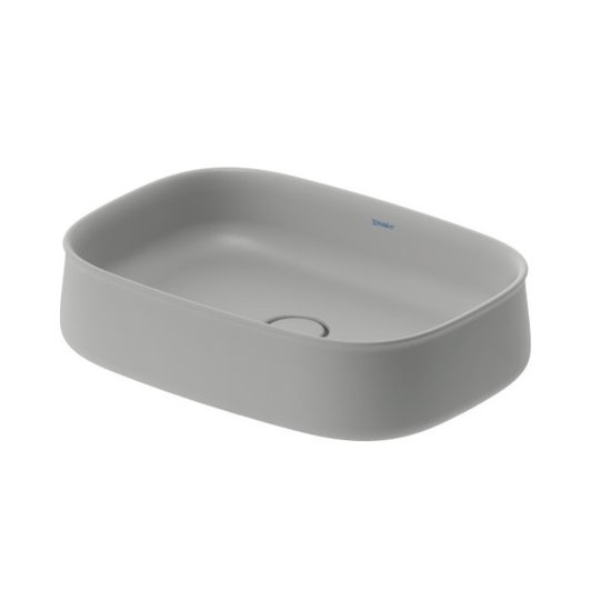 Раковина 55х39 см Duravit Zencha, серый матовый (2373556779) На столешницу Прямоугольные