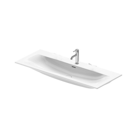 Раковина 123х49 см Duravit Viu, белый (2344120000) Встраиваемые сверху, Подвесные Прямоугольные