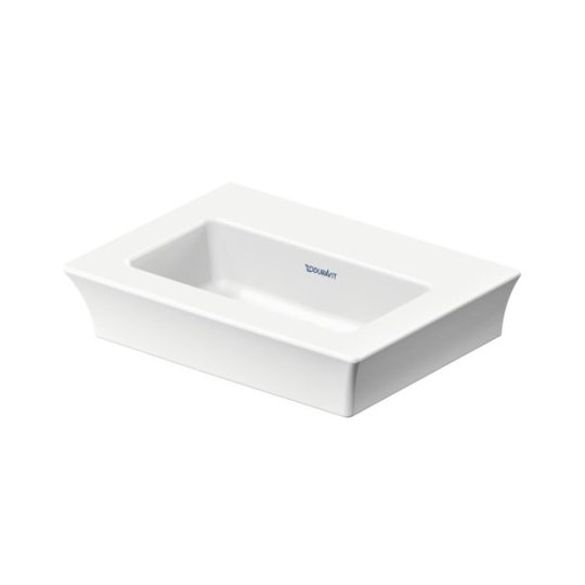 Раковина 45х33 см Duravit White Tulip, білий (0737450070) На стільницю, Підвісні 
