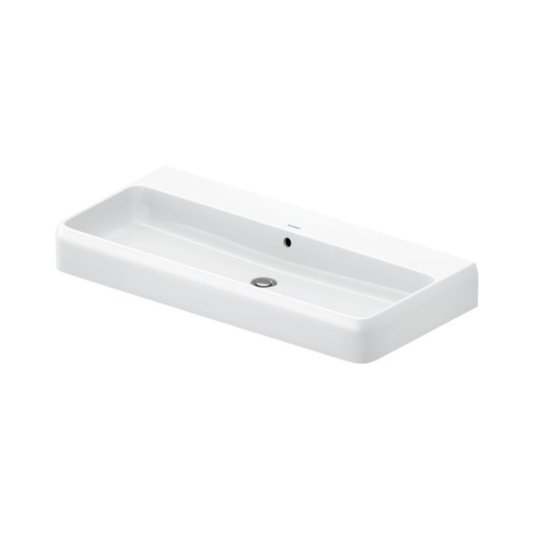 Раковина 100х47 см Duravit Qatego, белый матовый (2382102028) На столешницу, Подвесные Прямоугольные