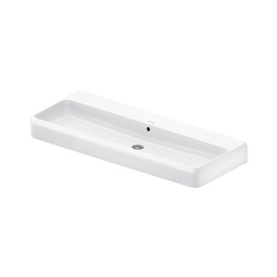 Раковина 120х47 см Duravit Qatego, белый матовый (2382122028) На столешницу, Подвесные Прямоугольные