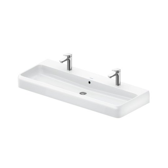 Раковина 120х47 см Duravit Qatego, белый матовый (2382122024) На столешницу, Подвесные Прямоугольные