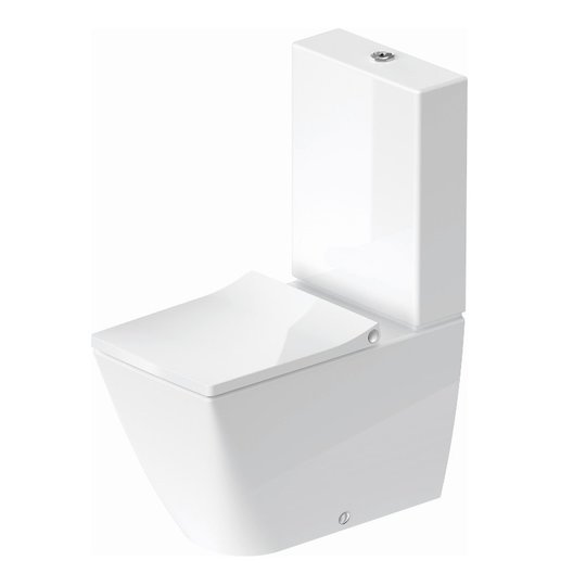 Унитаз-компакт Duravit Rimless Viu, белый HygieneGlaze (2191092000) Напольные Без бачка (отдельно)