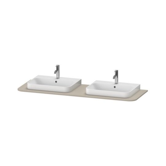 Столешница 160х55 см с двумя вырезами Duravit Happy D.2 Plus, серо-коричневый матовый (HP032HB6060) Duravit Столешницы