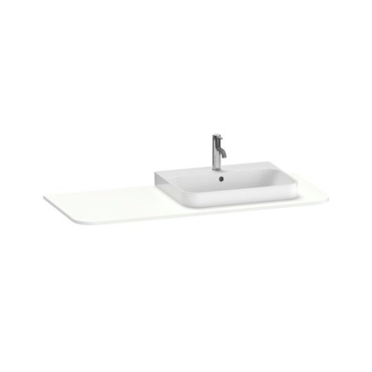 Столешница 130х55 см вырез справа Duravit Happy D.2 Plus, белый шелковисто-матовый (HP031KR3939) Duravit Столешницы