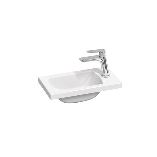 Мармурова вбудована міні раковина 40х22 см RAVAK Classic II 400, білий (XJX01140004) Вбудовувані зверху 