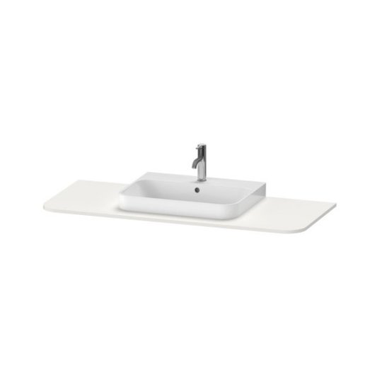 Столешница 130х55 см вырез по центру Duravit Happy D.2 Plus, белый супер матовый (HP031KM8484) Duravit Столешницы