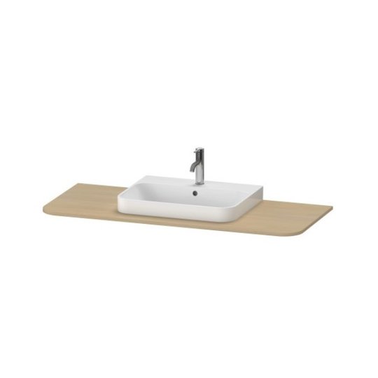 Столешница 130х55 см вырез по центру Duravit Happy D.2 Plus, дуб (HP031KM7171) Duravit Столешницы