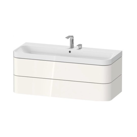 Меблевий комплект 117, 5х49 см, 2 отвори під змішувач Duravit Happy D. 2 Plus, білий (HP4349E22220000) Duravit Меблеві комплекти