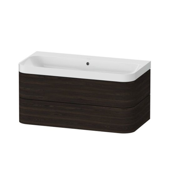Мебельный комплект 97,5х49 см, без отверстия под смеситель Duravit Happy D.2 Plus, орех (HP4348N6969) Duravit Мебельные комплекты