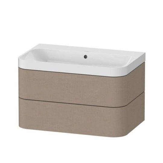 Мебельный комплект 77,5х49 см, без отверстия под смеситель Duravit Happy D.2 Plus, льняной декор (HP4347N7575) Duravit Мебельные комплекты