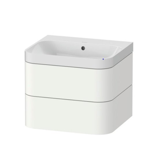 Мебельный комплект 57,5х49 см, без отверстия под смеситель Duravit Happy D.2 Plus, белый супер матовый (HP4345N8484) Duravit Мебельные комплекты