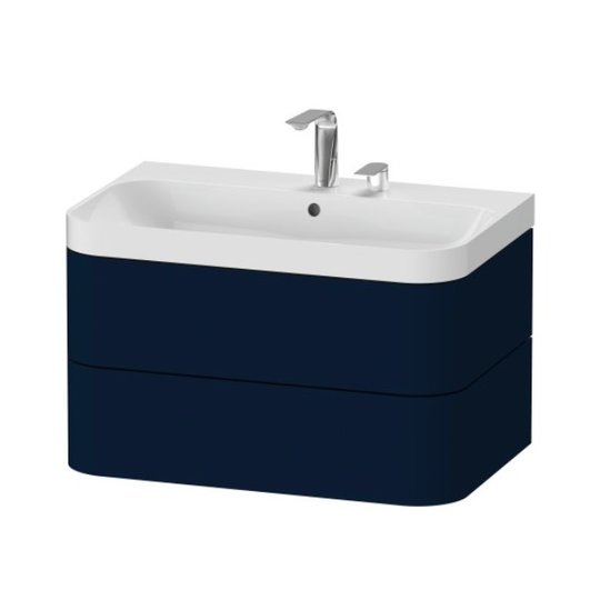 Мебельный комплект 77,5х49 см, 1 отверстие под смеситель Duravit Happy D.2 Plus, темно-синий (HP4347O9898) Duravit Мебельные комплекты