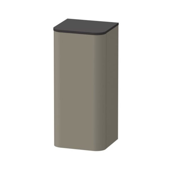 Подвесной шкафчик 89,6 см, петли слева Duravit Happy D.2 Plus, серый камень матовый (HP1260L9292) Duravit Шкафчики