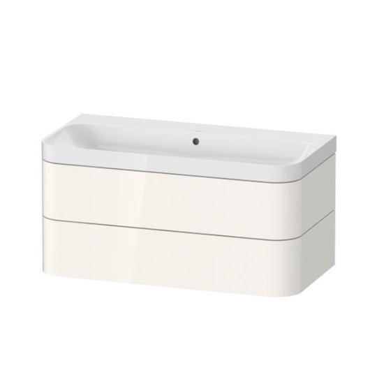 Меблевий комплект 97, 5х49 см, без отвору під змішувач Duravit Happy D. 2 Plus, білий (HP4348N2222) Duravit Меблеві комплекти