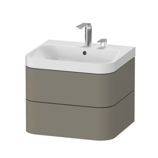 Мебельный комплект 57,5х49 см Duravit Happy D.2 Plus, серый камень (HP4345E9292) Duravit Мебельные комплекты
