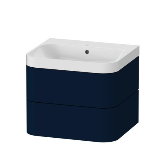 Меблевий комплект 57, 5х49 см, без отвору під змішувач Duravit Happy D. 2 Plus, темно-синій (HP4345N9898) Duravit Меблеві комплекти