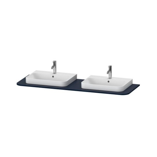 Стільниця 160х55 см з двома вирізами Duravit Happy D. 2 Plus, темно-синій матовий (HP032HB9898) Duravit Стільниці