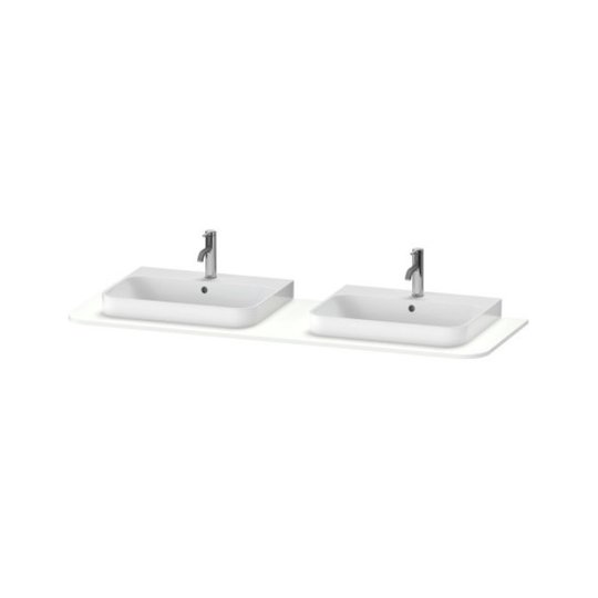 Стільниця 160х55 см з двома вирізами Duravit Happy D. 2 Plus, білий супер матовий (HP032HB8484) Duravit Стільниці