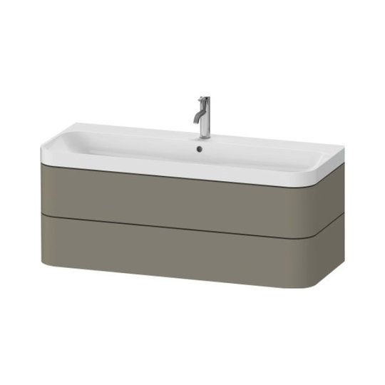 Мебельный комплект 117,5х49 см, 1 отверстие под смеситель Duravit Happy D.2 Plus, серый камень (HP4349O92920000) Duravit Мебельные комплекты