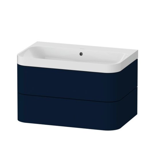 Мебельный комплект 77,5х49 см, без отверстия под смеситель Duravit Happy D.2 Plus, темно-синий (HP4347N9898) Duravit Мебельные комплекты