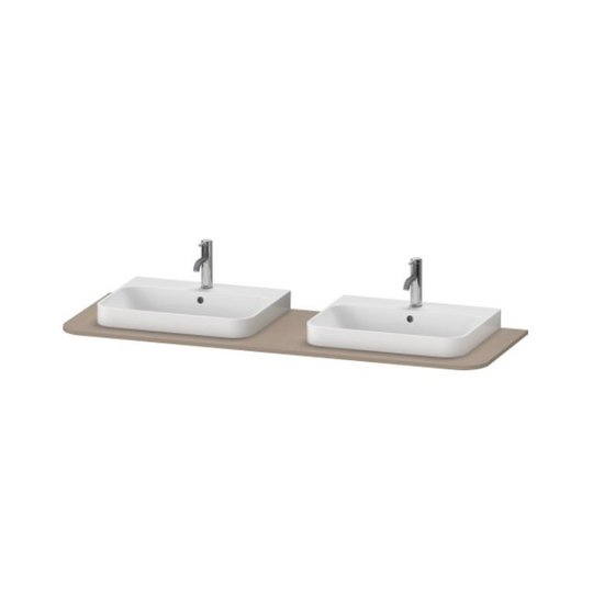 Столешница 160х55 см с двумя вырезами Duravit Happy D.2 Plus, льняной декор (HP032HB7575) Duravit Столешницы