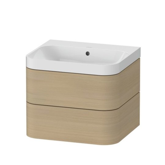 Меблевий комплект 57, 5х49 см, без отвору під змішувач Duravit Happy D. 2 Plus, дуб (HP4345N7171) Duravit Меблеві комплекти