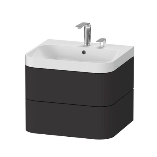 Мебельный комплект 57,5х49 см Duravit Happy D.2 Plus, графит (HP4345E8080) Duravit Мебельные комплекты