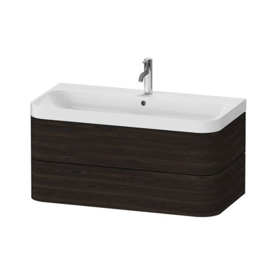 Меблевий комплект 97, 5х49 см, 1 отвір під змішувач Duravit Happy D. 2 Plus, горіх (HP4348O6969) Duravit Меблеві комплекти