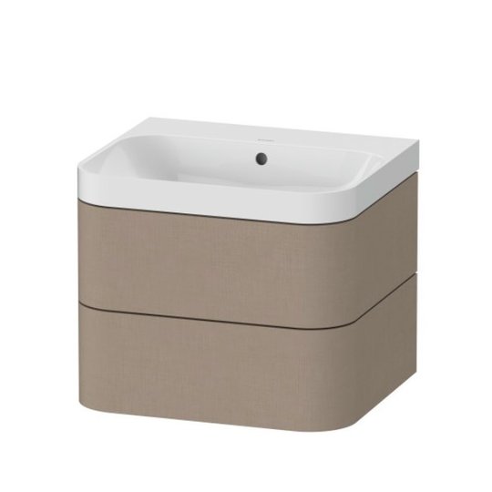 Мебельный комплект 57,5х49 см, без отверстия под смеситель Duravit Happy D.2 Plus, льняной декор (HP4345N7575) Duravit Мебельные комплекты