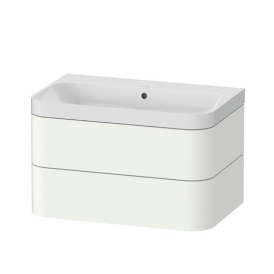 Мебельный комплект 77,5х49 см, без отверстия под смеситель Duravit Happy D.2 Plus, белый супер матовый (HP4347N8484) Duravit Мебельные комплекты