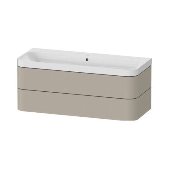 Меблевий комплект 117, 5х49 см, без отвору під змішувач Duravit Happy D. 2 Plus, сіро-коричневий (HP4349N60600000) Duravit Меблеві комплекти