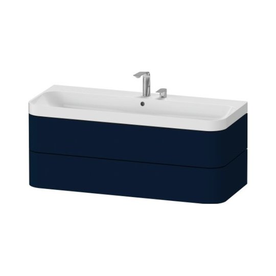 Мебельный комплект 117,5х49 см, 2 отверстия под смеситель Duravit Happy D.2 Plus, темно-синий (HP4349E98980000) Duravit Мебельные комплекты