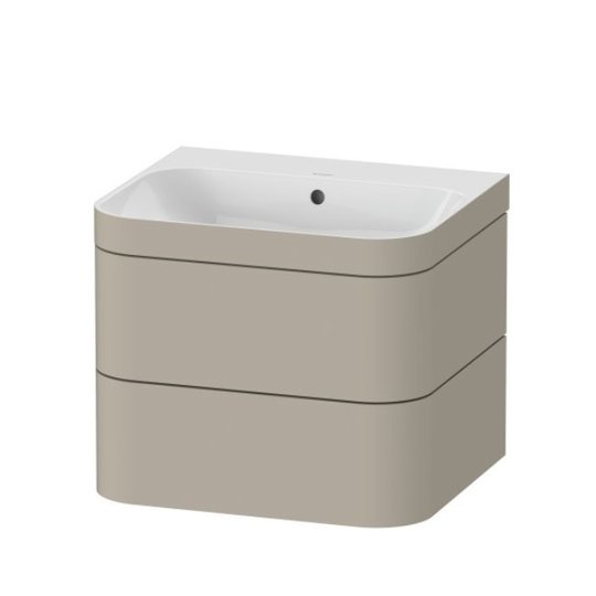 Мебельный комплект 57,5х49 см, без отверстия под смеситель Duravit Happy D.2 Plus, серо-коричневый (HP4635N6060) Duravit Мебельные комплекты