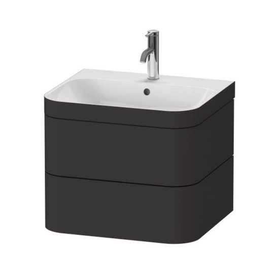 Меблевий комплект 57, 5х49 см, 1 отвір під змішувач Duravit Happy D. 2 Plus, графіт (HP4635O8080) Duravit Меблеві комплекти