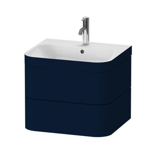 Меблевий комплект 57, 5х49 см, 1 отвір під змішувач Duravit Happy D. 2 Plus, темно-синій (HP4635O9898) Duravit Меблеві комплекти