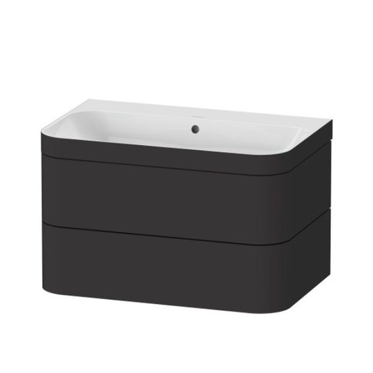 Мебельный комплект 77,5х49 см, без отверстия под смеситель Duravit Happy D.2 Plus, графит (HP4637N8080) Duravit Мебельные комплекты