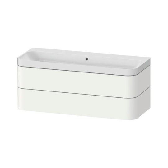 Меблевий комплект 117, 5х49 см, без отвору під змішувач Duravit Happy D. 2 Plus, білий супер матовий (HP4349N84840000) Duravit Меблеві комплекти