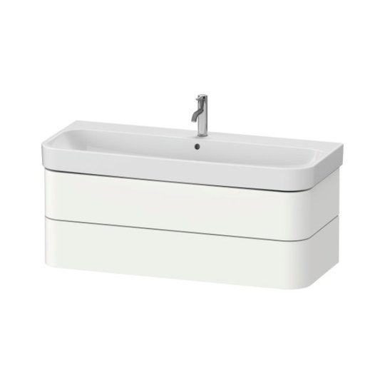 Тумба підвісна під раковину, 2 ящики,117, 5х49 см Duravit Happy D. 2 Plus, білий супер матовий (HP4389084840000) Duravit Тумби
