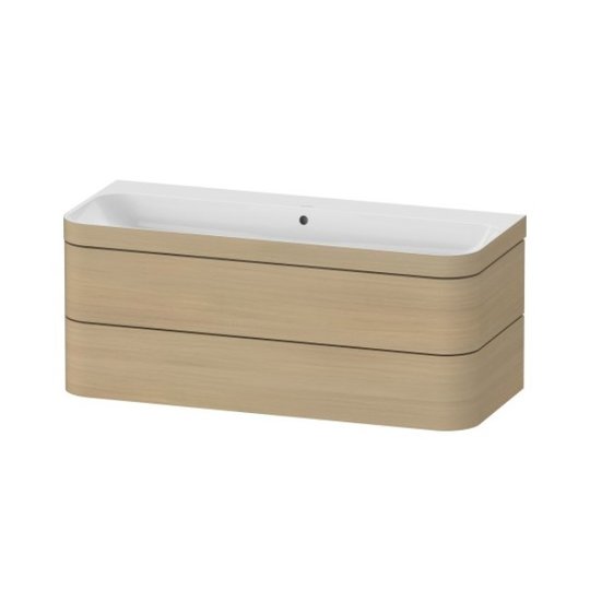 Мебельный комплект 117,5х49 см, без отверстия под смеситель Duravit Happy D.2 Plus, дуб (HP4639N71710000) Duravit Мебельные комплекты