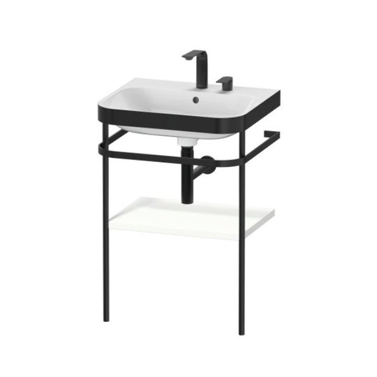 Меблевий комплект з раковиною на 2 отвори і консоллю, 57, 5х49 см, Duravit Happy D. 2 Plus, білий матовий (HP4735E3636) Duravit Меблеві комплекти