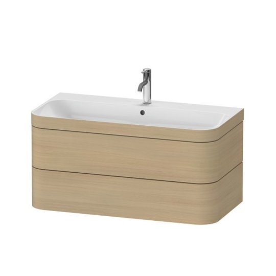Мебельный комплект 97,5х49 см, 1 отверстие под смеситель Duravit Happy D.2 Plus, дуб (HP4638O7171) Duravit Мебельные комплекты