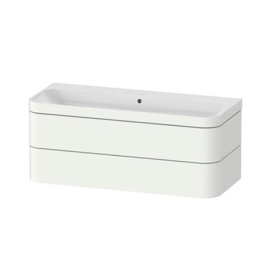 Мебельный комплект 117,5х49 см, без отверстия под смеситель Duravit Happy D.2 Plus, белый супер матовый (HP4639N84840000) Duravit Мебельные комплекты