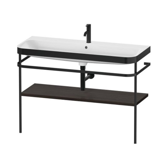 Мебельный комплект с раковиной с 1 отверстием и консолью, 117,5х49 см, Duravit Happy D.2 Plus, орех (HP4739O69690000) Duravit Мебельные комплекты