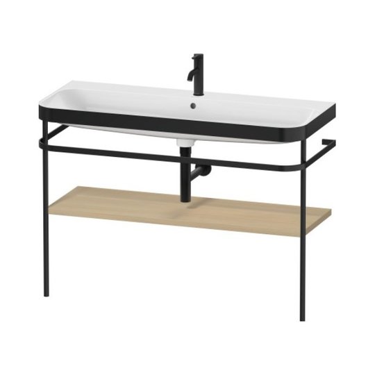 Мебельный комплект с раковиной с 1 отверстием и консолью, 117,5х49 см, Duravit Happy D.2 Plus, дуб (HP4739O71710000) Duravit Мебельные комплекты