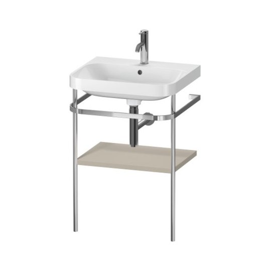 Меблевий комплект з раковиною на 1 отвір і консоллю, 57, 5х49 см, Duravit Happy D. 2 Plus, сіро-коричневий (HP4835O6060) Duravit Меблеві комплекти