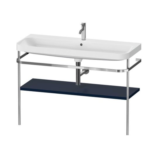Мебельный комплект с раковиной на 1 отверстие и консолью, 117,5х49 см, Duravit Happy D.2 Plus, темно-синий (HP4839O98980000) Duravit Мебельные комплекты