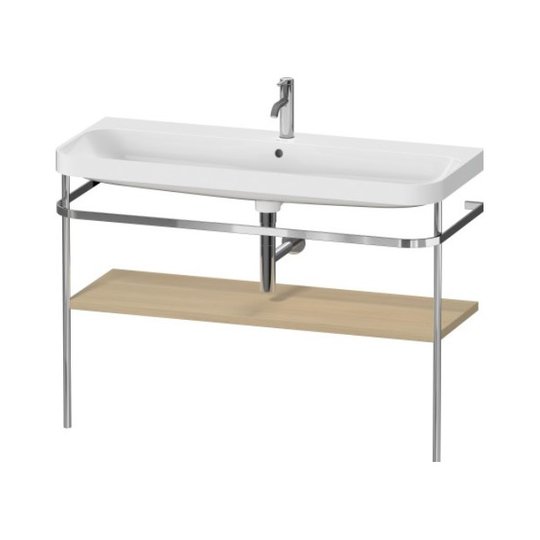 Мебельный комплект с раковиной на 1 отверстие и консолью, 117,5х49 см, Duravit Happy D.2 Plus, дуб (HP4839O71710000) Duravit Мебельные комплекты