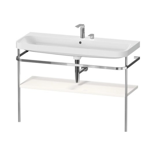 Меблевий комплект з раковиною на 2 отвори і консоллю,117, 5х49 см, Duravit Happy D. 2 Plus, білий матовий (HP4839E36360000) Duravit Меблеві комплекти