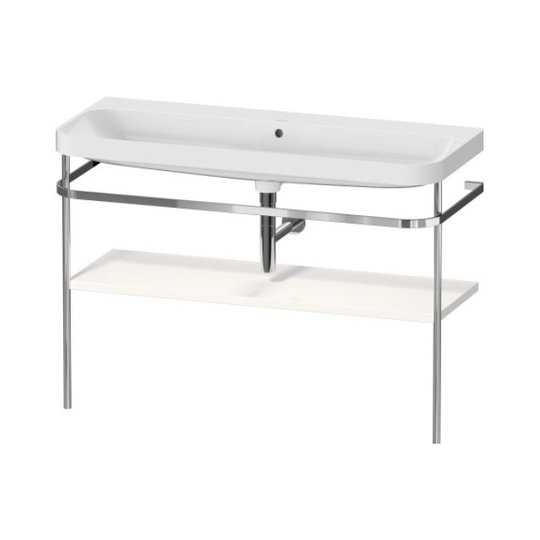 Меблевий комплект з раковиною без отвору і консоллю,117, 5х49 см, Duravit Happy D. 2 Plus, білий матовий (HP4839N36360000) Duravit Меблеві комплекти